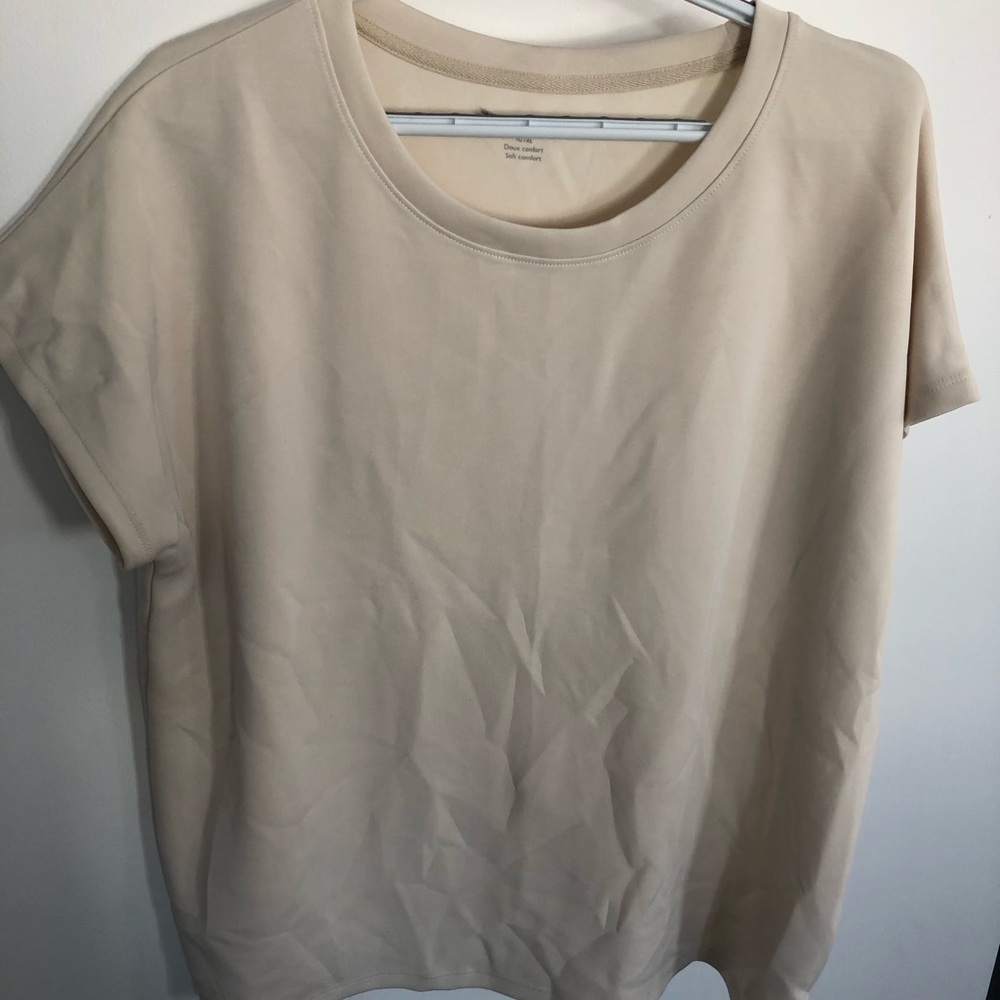 Simons Beige Short Sleeve Tee